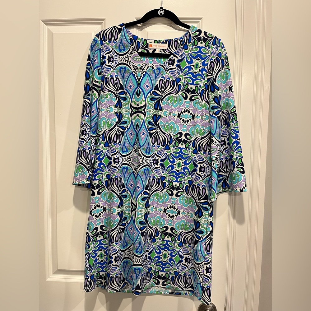 Jude Connally multicolored dress. Perfect for summer a summer day or evening